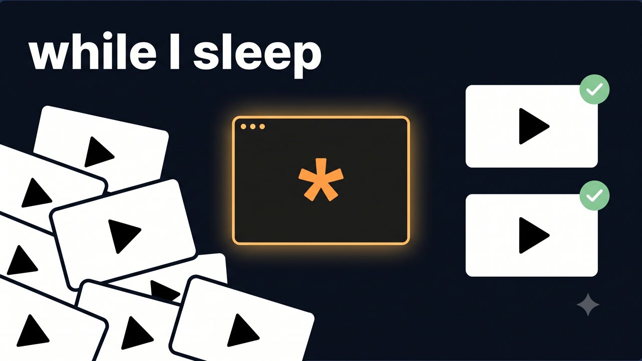 Video: An AI agent cleans my YouTube backlog every night